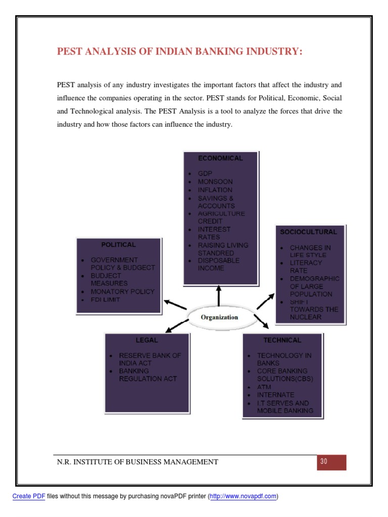 PEST Analysis of Indian Banking Industry | PDF | Reserve Bank Of India | Banks