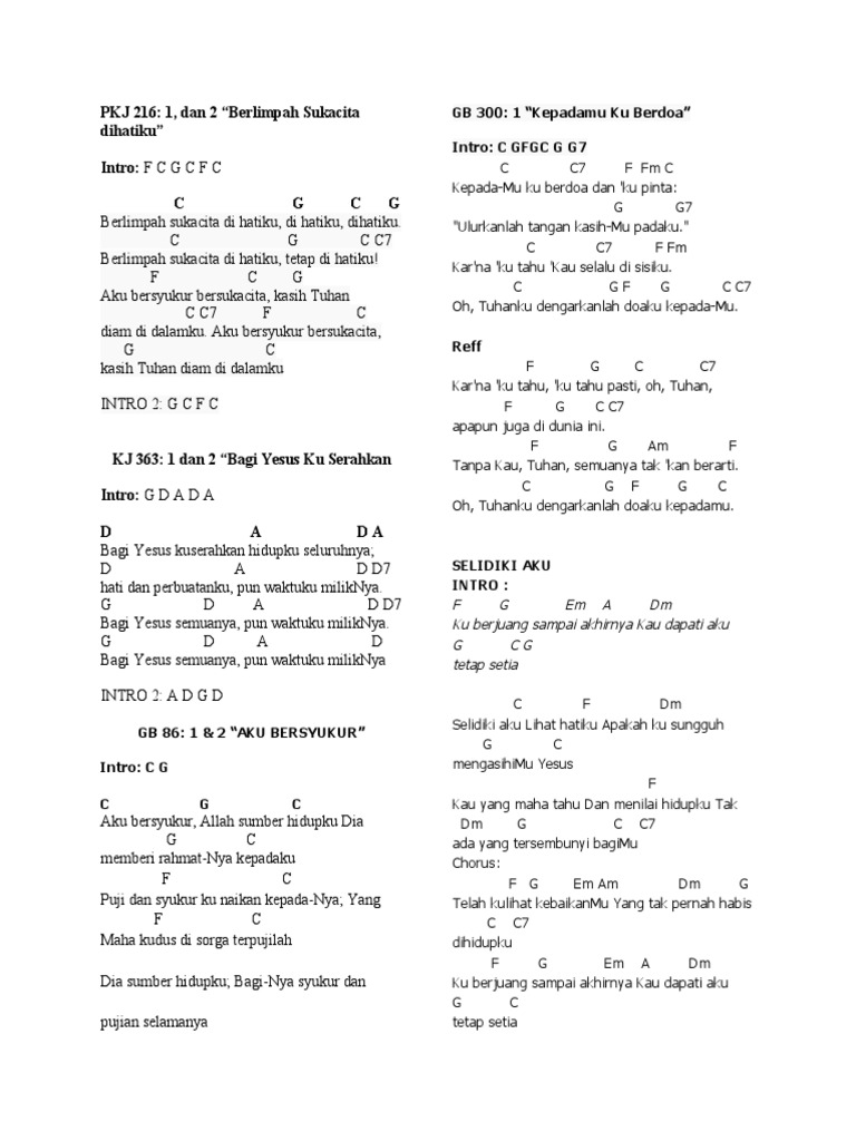 Kunci Lagu | PDF