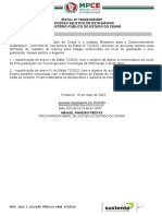 EDITAL #78/2023/SEGEP Processo Seletivo de Estagiários Do Ministério Público Do Estado Do Ceará