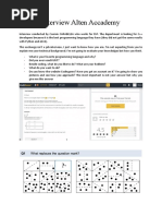 Questions Alten Accademy