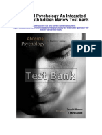 Abnormal Psychology An Integrated Approach 6th Edition Barlow Test Bank
