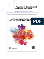 Abnormal Psychology Canadian 1st Edition Beidel Test Bank