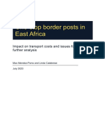 Report - One-Stop Border Posts in East Africa - July 2023