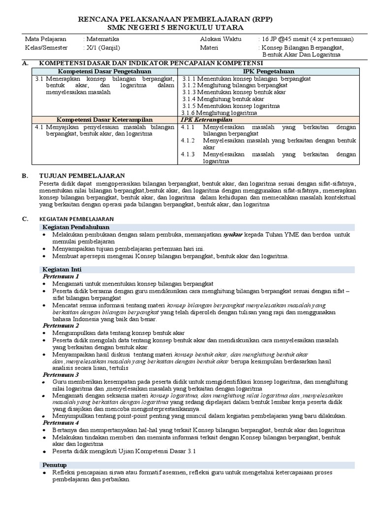 RPP 1 Fix | PDF