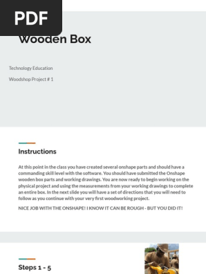 wooden box project  1