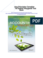 Accounting Principles Canadian Volume II 7th Edition Weygandt Test Bank