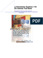 Accounting Information Systems 11th Edition Gelinas Test Bank