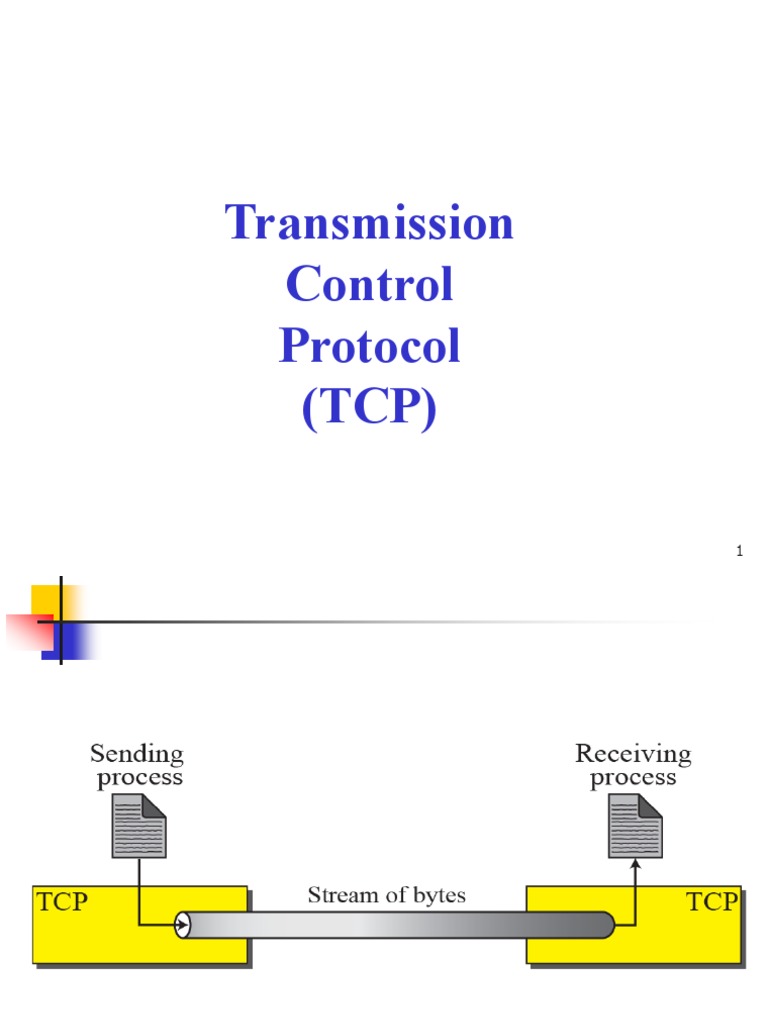 Transmission control protocol tcp pdf transmission control