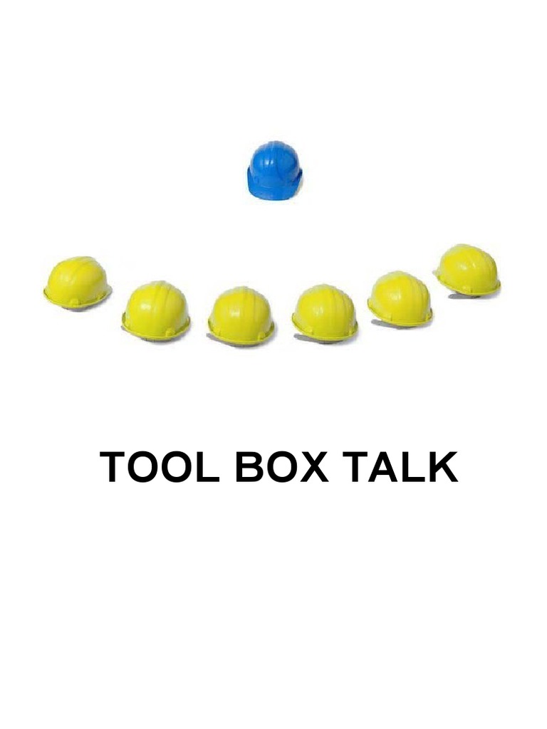 Toolbox talks pdf