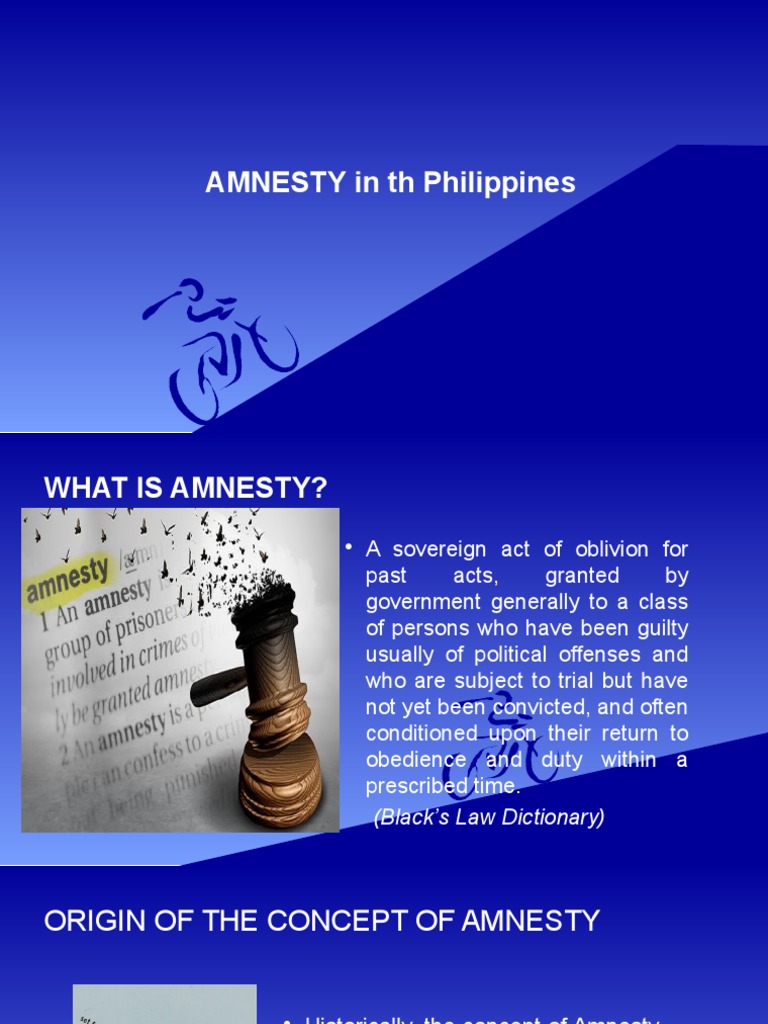 Amnesty Law in the Philippines Explained | PDF | Pardon | Amnesty