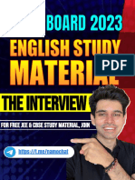 (CBSE BOARD 2023) The Interview - English