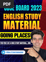 (CBSE BOARD 2023) Going Places - English