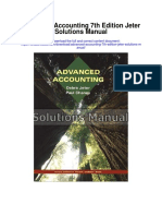 Advanced Accounting 7th Edition Jeter Solutions Manual