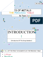 Metal Group PPT For Chemistry Grade 8 A
