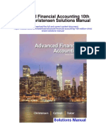 Advanced Financial Accounting 10th Edition Christensen Solutions Manual