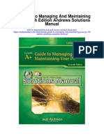 A Guide To Managing and Maintaining Your PC 7th Edition Andrews Solutions Manual