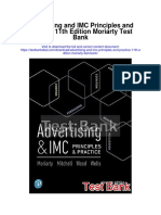 Advertising and Imc Principles and Practice 11th Edition Moriarty Test Bank