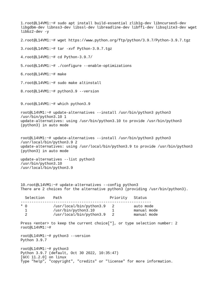 Ubuntu22 04 install python3 9 how to pdf