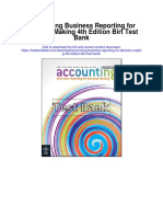 Accounting Business Reporting for Decision Making 4th Edition Birt Test Bank