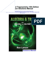Algebra and Trigonometry 10th Edition Larson Solutions Manual