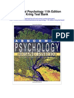 Abnormal Psychology 11th Edition Kring Test Bank