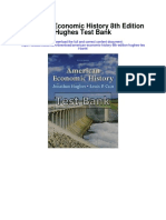 American Economic History 8th Edition Hughes Test Bank