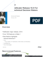 NetScaler Release 10.5 TDM
