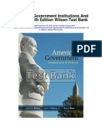 American Government Institutions and Policies 14th Edition Wilson Test Bank