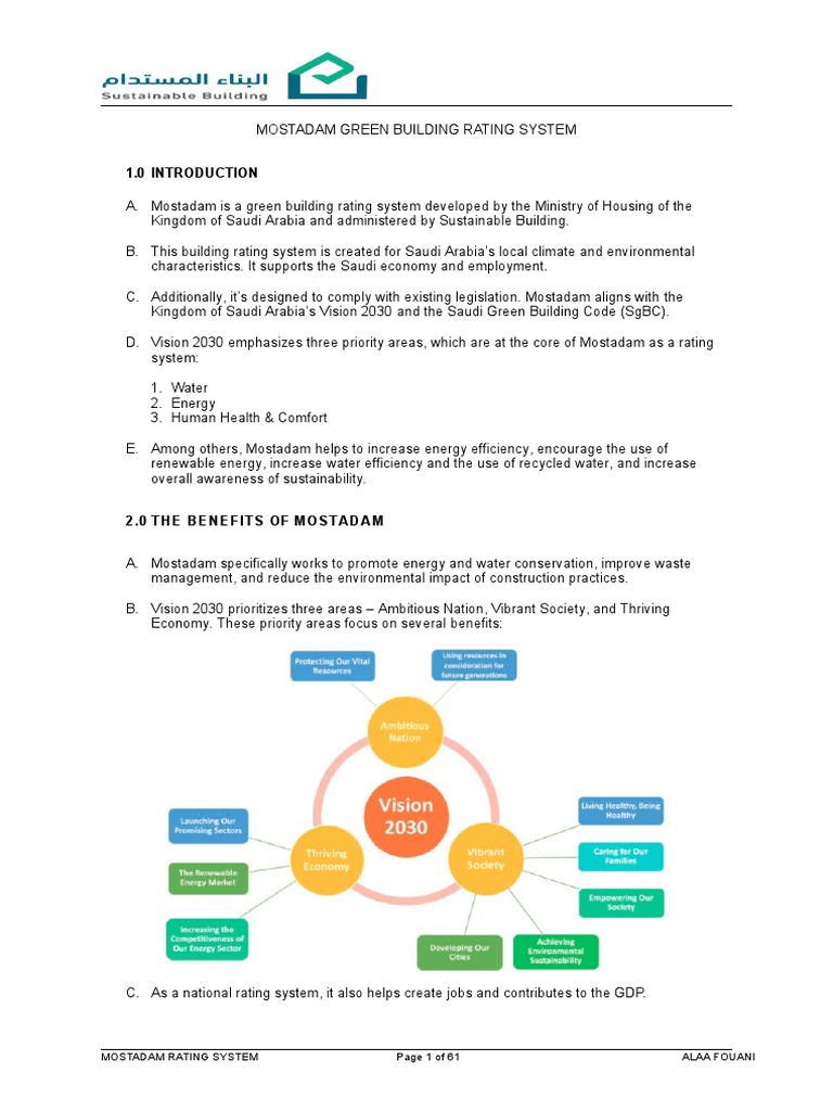 Mostadam Green Building Rating Overview | PDF | Green Building ...