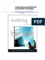 Auditing Assurance and Risk 3rd Edition Knechel Test Bank