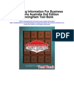 Accounting Information For Business Decisions Australia 2nd Edition Cunningham Test Bank