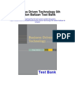 Business Driven Technology 5th Edition Baltzan Test Bank