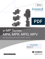 Lowara Multistage e MP Data L
