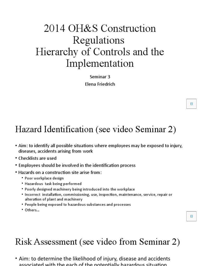 Seminar 3 Voice Regs and Hierarchy PDF Employment Hazards