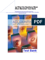 Accounting What The Numbers Mean 10th Edition Marshall Test Bank