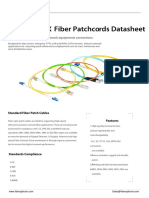 Fiber Optic Patch Cord