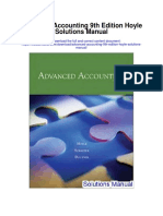 Advanced Accounting 9th Edition Hoyle Solutions Manual