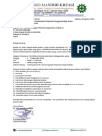 3. Surat Konfirmasi Pelaksanaan Operator Penggerak Mula Kelas 1 PT. Bio Inti Agrindo