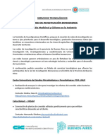 Servicios Tecnológicos de La Red de Investigación Bonaerense Cannabis