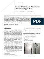 Design and Fabrication of Vertical Axis