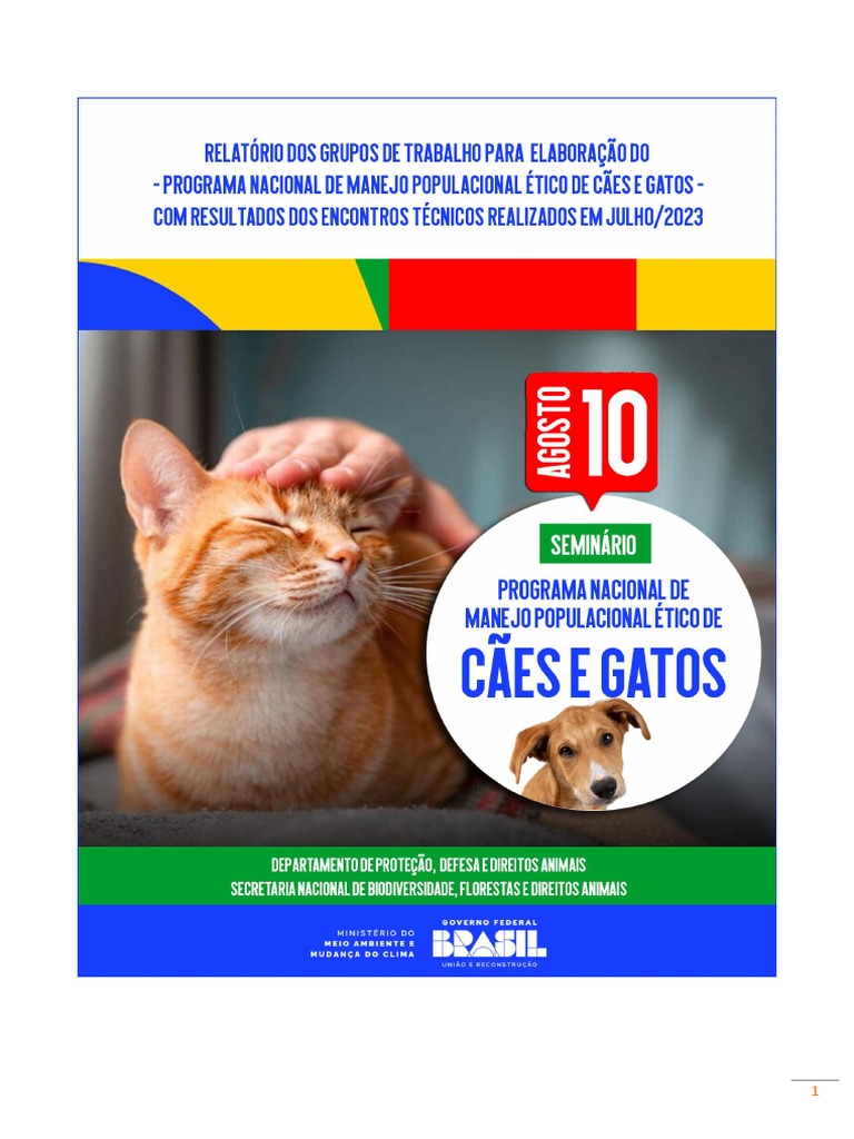 Seminario Prog Nac de Man Pop Ético de C e G | PDF | Cães | Gatos, image size:768x1024