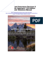 Auditing and Assurance Services A Systematic Approach 11th Edition Messier Solutions Manual