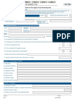 VAT 264 Declaration For The Supply of Second Hand Goods External Form