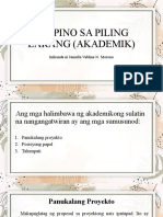 Filipino Sa Piling Larang Akademik Jam