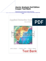 Applied Behavior Analysis 2nd Edition Cooper Test Bank