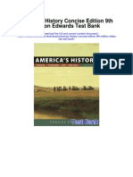 Americas History Concise Edition 9th Edition Edwards Test Bank