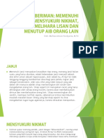 Materi 3 Memenuhi Janji, Mensyukuri Nikmat, Memelihara Lisan Dan Menutub Aib Orang Lain