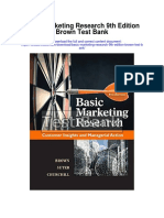 Basic Marketing Research 9th Edition Brown Test Bank