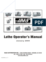 Lathe Operator's Manual: January 2009