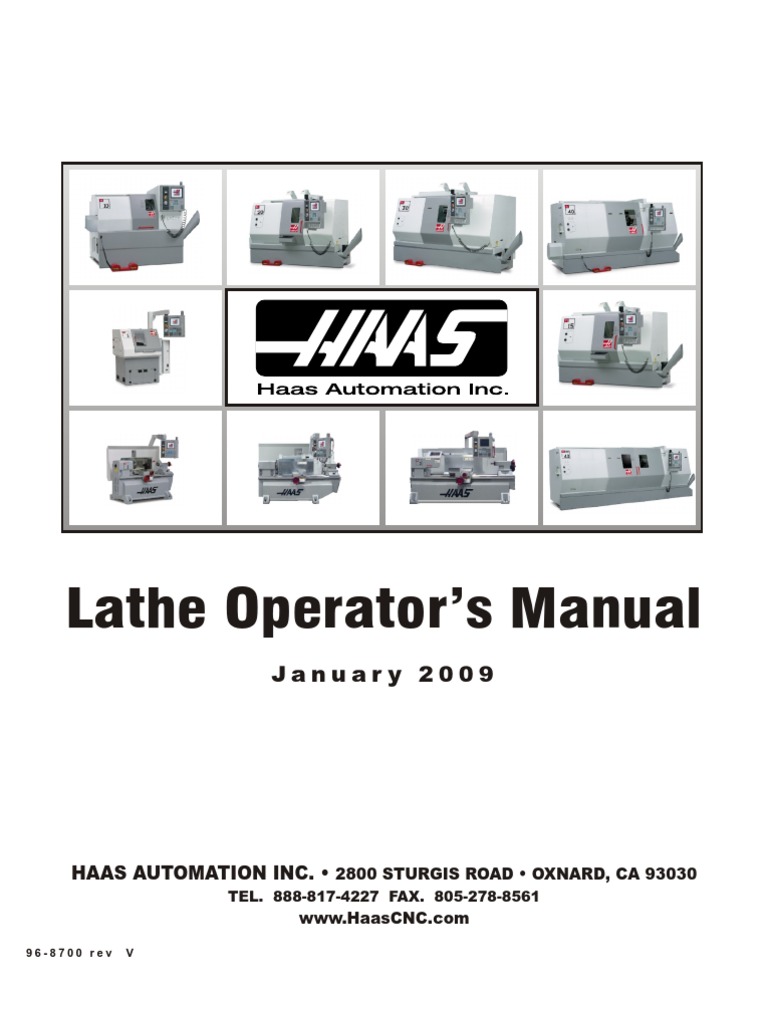 Lathe Operator's Manual: January 2009 | PDF | Damages